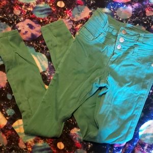 Sea Green High Waist Jeggings, Rue21